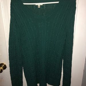 Oversized green sweater